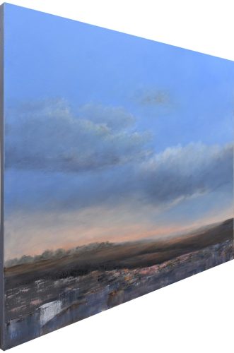 Quadro "Attimi di Luce" di Pina Gurrieri. Soggetto: Paesaggio. Dipinto olio su tela, dimensioni: 100 W x 80 H x 2.5 D cm