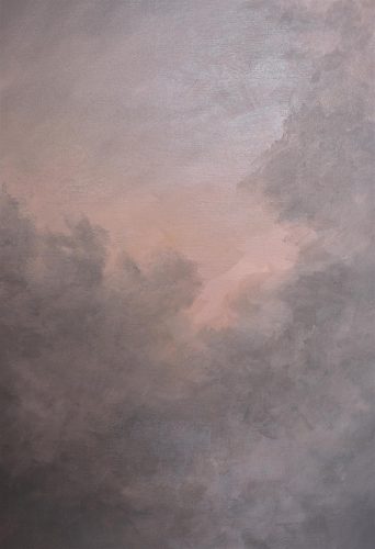 Quadro "Dentro la Nuvola 3" di Pina Gurrieri. Soggetto: Paesaggio. Dipinto olio su tela, dimensioni: 62 W x 84 H x 5 D cm