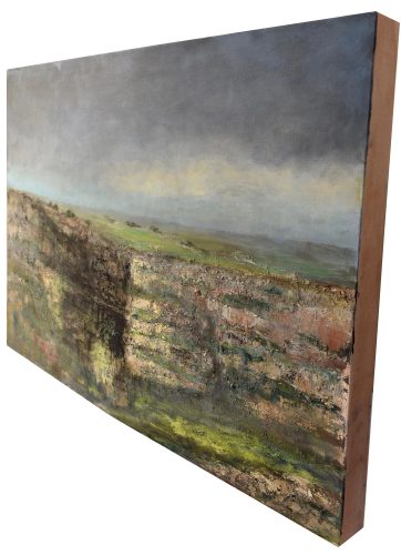 Quadro "Incanto Ibleo" di Pina Gurrieri. Soggetto: Paesaggio. Dipinto acrilico su tela, dimensioni: 70 W x 50 H x 4.5 D cm