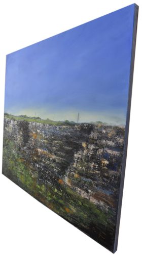 Quadro "La Primavera" di Pina Gurrieri. Soggetto: Paesaggio. Dipinto olio su tela, dimensioni: 100 W x 80 H x 2 D cm